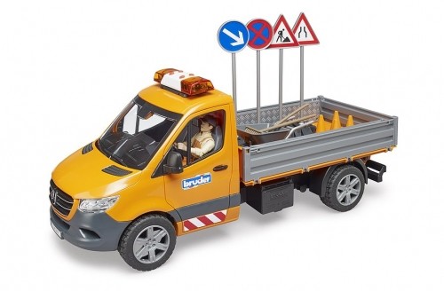 BRUDER MB Sprinter municipal vehicle including light and sound module, driver and accessories, 02677 image 4