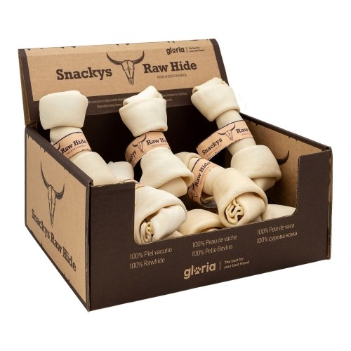 Dog Snack Gloria Snackys Rawhide 15-17 cm Knot 10Units image 4