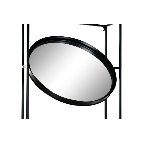 Sienas spogulis DKD Home Decor spogulis Dabisks Melns Metāls Koks (61 x 17,5 x 181 cm) image 4