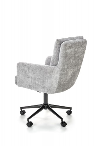 Halmar FLORES swivel armchair, light grey image 4