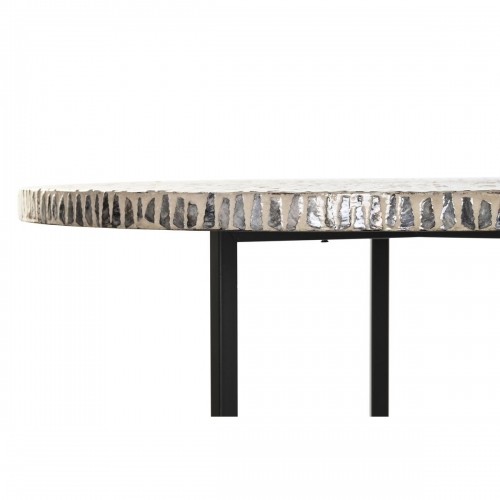 Набор из двух столиков DKD Home Decor Серый Бежевый Перламутр Железо современный (76 x 76 x 60 cm) image 4