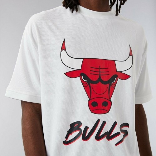 Short Sleeve T-Shirt NBA SCRIPT MESH New Era WHIFDR 60284736 White image 4