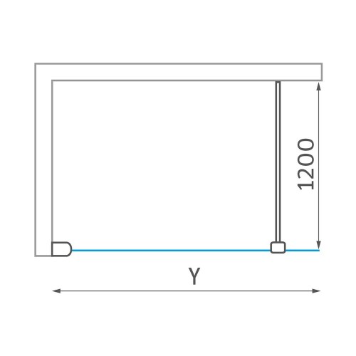 Roth EI TWF/800 Brillant/Transparent EI TWF 08020 VPE бескаркасная стенка для душа image 4