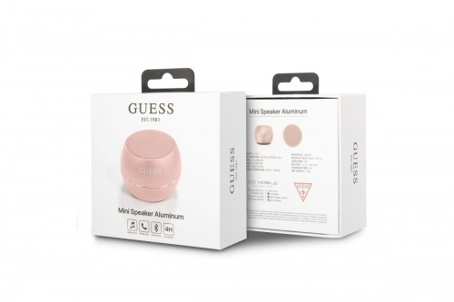 Guess Mini Bluetooth Speaker 3W 4H Pink image 4