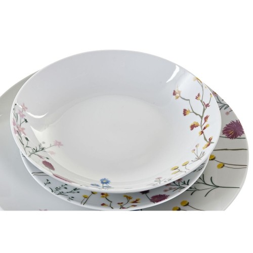 Pusdienas Aprīkojuma Komplekts DKD Home Decor Цветы Porcelāns (18 pcs) image 4