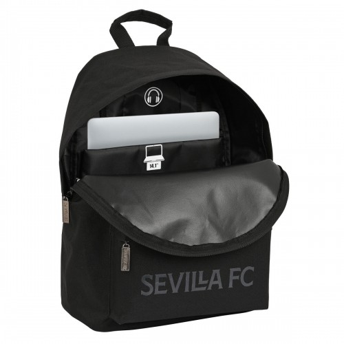 Sevilla FÚtbol Club Рюкзак для ноутбука Sevilla Fútbol Club Teen Чёрный (31 x 41 x 16 cm) image 4