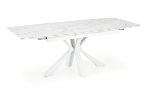 Halmar VIVALDI extension table white marble, leg white image 4
