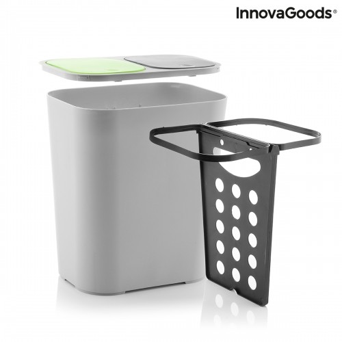 Ведро с 2 отделениями для сортировки мусора Bincle InnovaGoods Экологичная (Пересмотрено B) image 4