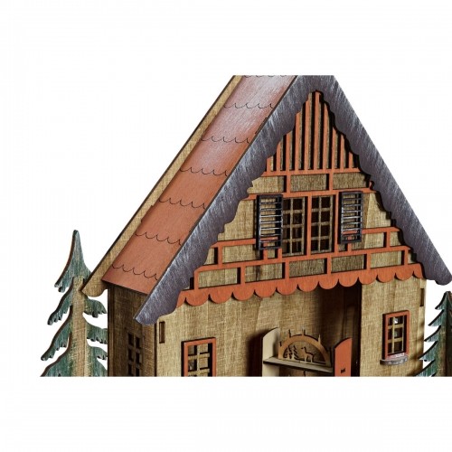 Ziemassvētku Nieciņš DKD Home Decor Māja Koks (27 x 13,5 x 28 cm) image 4