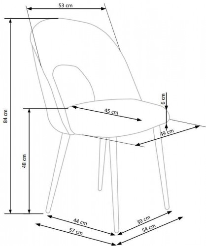 Halmar K384 chair, color: grey image 4