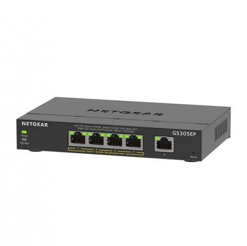 Netgear GS305EP switch unmanaged 5xGE (4xPoE+) image 4