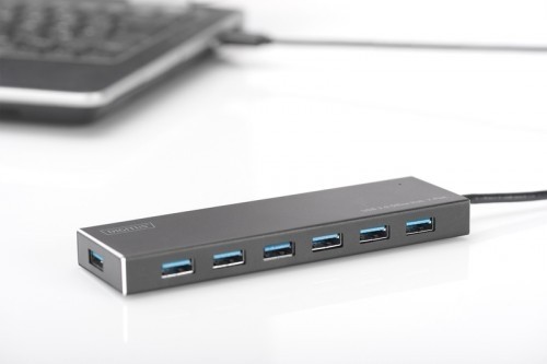 Digitus Hub 7-port USB 3.0 SuperSpeed., power supply, aluminum image 4