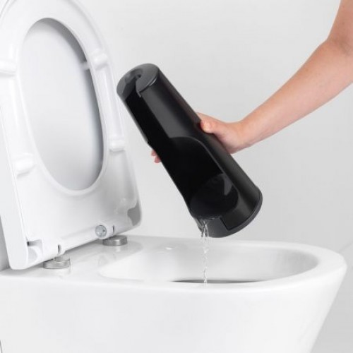 BRABANTIA ReNew tualetes poda birste ar turētāju, matt black - 108587 image 4