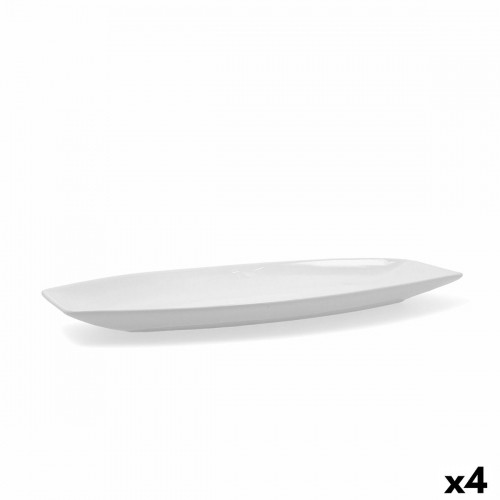 Serving Platter Quid Gastro Ceramic White (40 x 17,5 x 3,5 cm) (Pack 4x) image 4