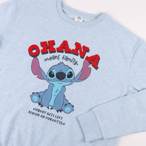 Unisex Sporta Krekls bez Kapuča Stitch Gaiši Zils image 4