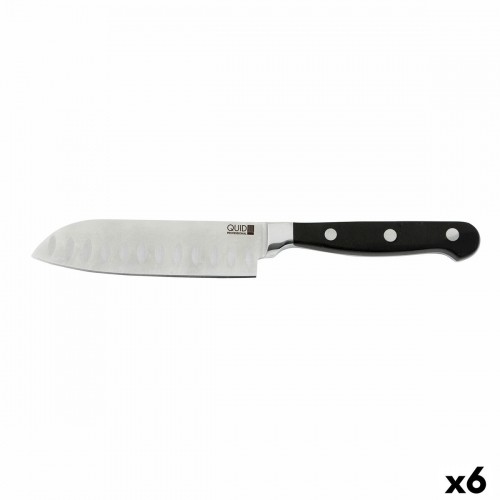 Santoku Knife Quid Professional Inox Chef Black Black Metal (13 cm) (Pack 10x) image 4