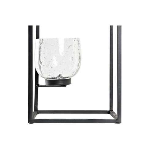 Svečturis DKD Home Decor Stikls Dzelzs (18 x 18 x 76 cm) image 4
