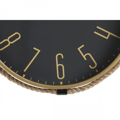 Wall Clock DKD Home Decor 40 x 4,5 x 55 cm Rope Iron (2 Units) image 4