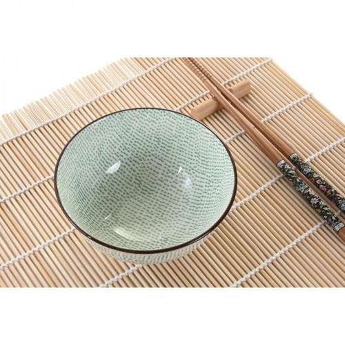 Набор для суши DKD Home Decor Бамбук Керамика Восточный (16 Предметы) image 4