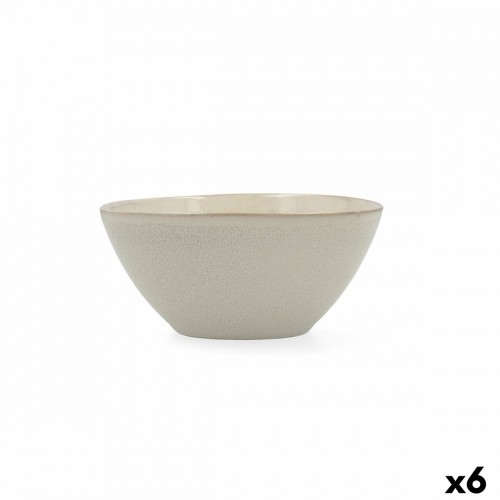 Bowl Bidasoa Ikonic Ceramic White (15,8 x 15 x 7 cm) (Pack 6x) image 4