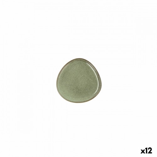 Плоская тарелка Bidasoa Ikonic Керамика Зеленый (11 x 11 cm) (Pack 12x) image 4
