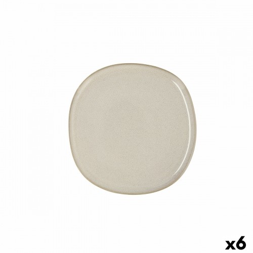 Плоская тарелка Bidasoa Ikonic Керамика Белый (20,2 x 19,7 cm) (Pack 6x) image 4
