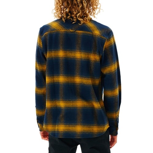 Рубашка с длинным рукавом мужская Rip Curl Count Синий Жёлтый Franela image 4