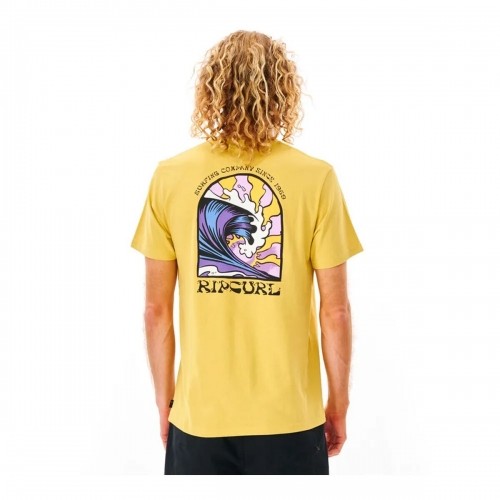 Vīriešu Krekls ar Īsām Piedurknēm Rip Curl Dzeltens image 4