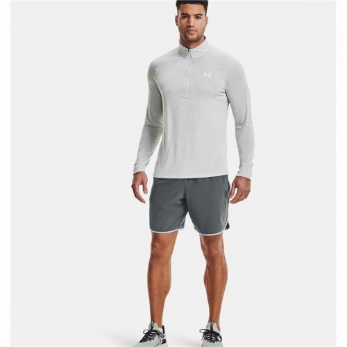 Men’s Long Sleeve T-Shirt Under Armour Tech 2.0 1/2 Zip White image 4
