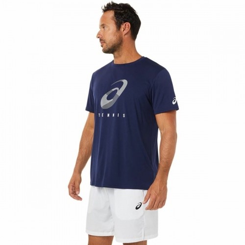 Men’s Short Sleeve T-Shirt Asics Court Blue image 4