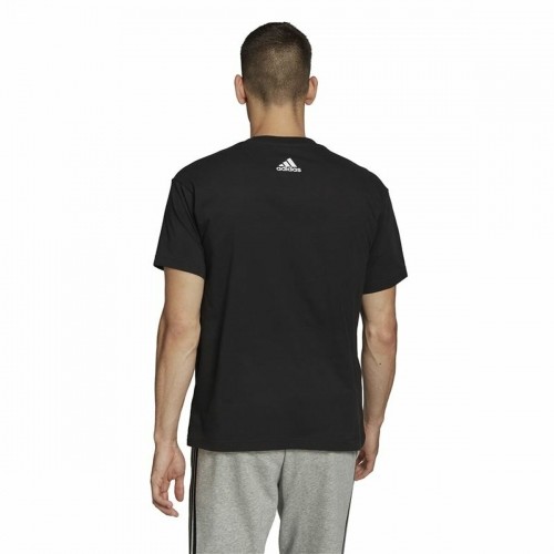 Футболка с коротким рукавом мужская Adidas Essentials Brandlove Чёрный image 4