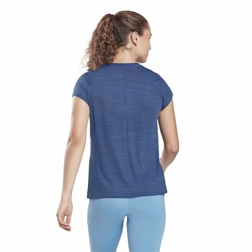 Women’s Short Sleeve T-Shirt Reebok Workout Ready Dark blue image 4