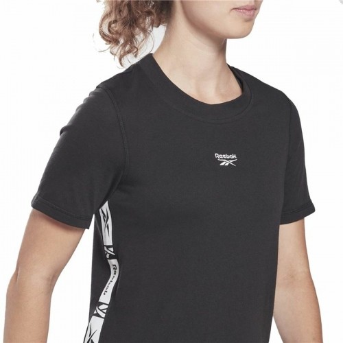 Women’s Short Sleeve T-Shirt Reebok Tape Pack Black image 4