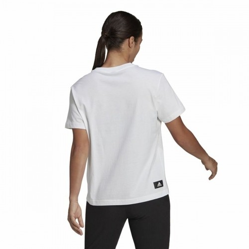 Sieviešu Krekls ar Īsām Piedurknēm Adidas Future Icons Balts image 4