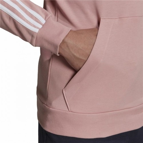Толстовка с капюшоном мужская Adidas Essentials Wonder Mauve 3 Stripes Розовый image 4