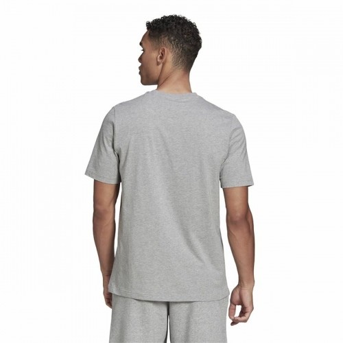 Men’s Short Sleeve T-Shirt Adidas Essentials Feelcomfy Grey image 4