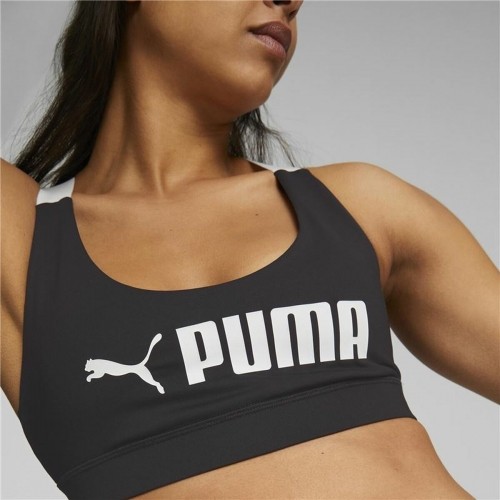 Sports Bra Puma Black White Multicolour image 4