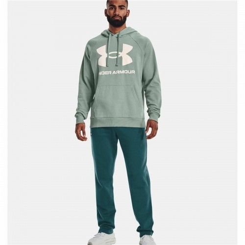 Men’s Hoodie Under Armour Rival Big Logo Green image 4