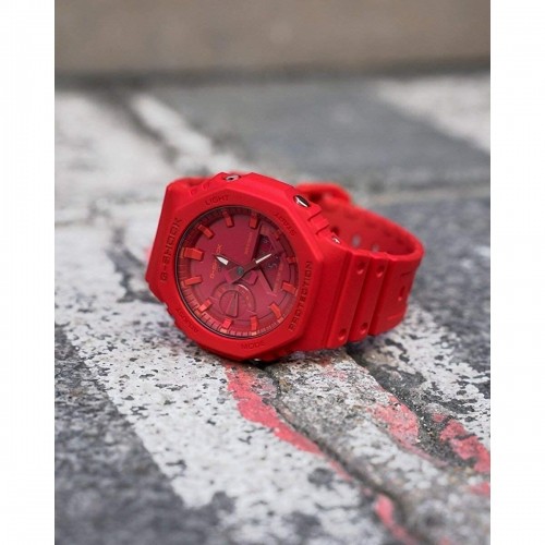 Unisex Watch Casio GA-2100-4AER Red Multifunction image 4