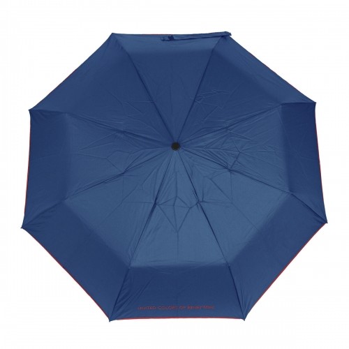 Foldable Umbrella Benetton Navy Blue (Ø 93 cm) image 4