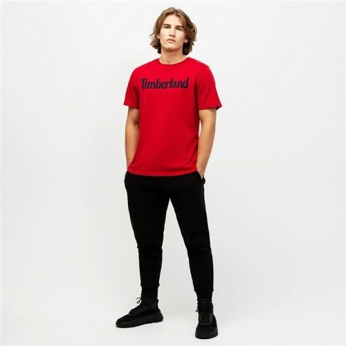 Men’s Short Sleeve T-Shirt Timberland Kennebec Linear Red image 4