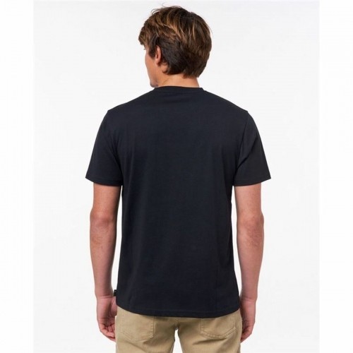 Men’s Short Sleeve T-Shirt Rip Curl Horizon Badge Black Men image 4