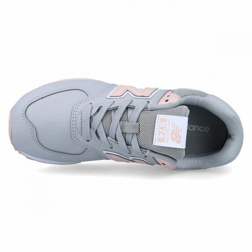 Женская повседневная обувь New Balance 574  Серый Розовый image 4