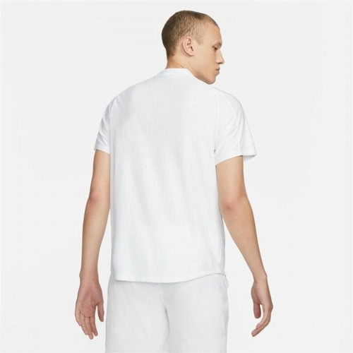 Men’s Short Sleeve Polo Shirt Nike Court Dri-Fit Advantage White image 4