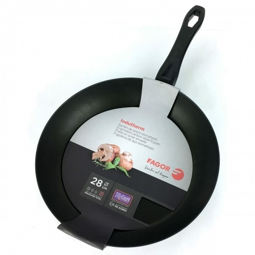 Pan FAGOR Indutherm Black Enamelled Steel (Ø 28 cm) image 4