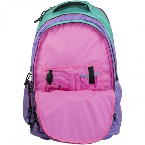 School Rucksack with Wheels Milan Turquoise Lilac 52 x 34,5 x 23 cm image 4