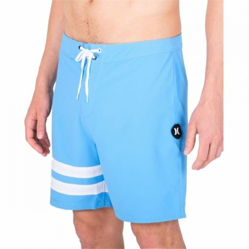 Men’s Bathing Costume Hurley Block Party 18" Sky blue image 4