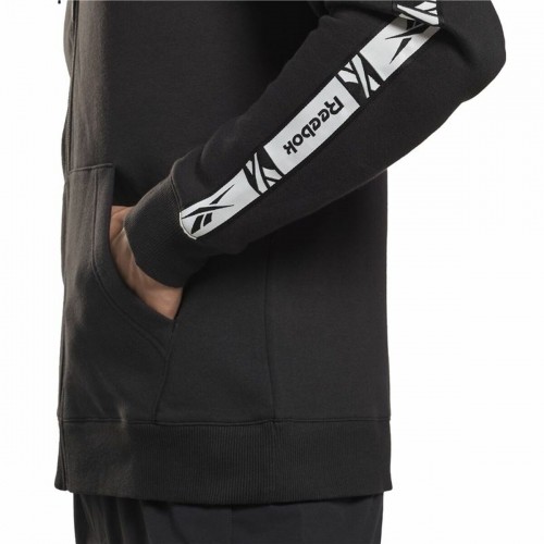 Men's Sports Jacket Reebok Identity Tape FZ Black image 4