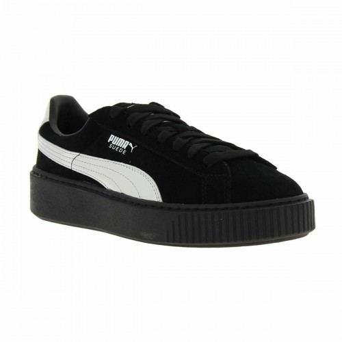 Женские спортивные кроссовки Puma Suede Platform Explos  Чёрный image 4