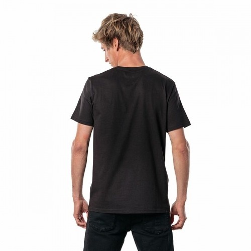 Men’s Short Sleeve T-Shirt Rip Curl El Mama Black Men image 4